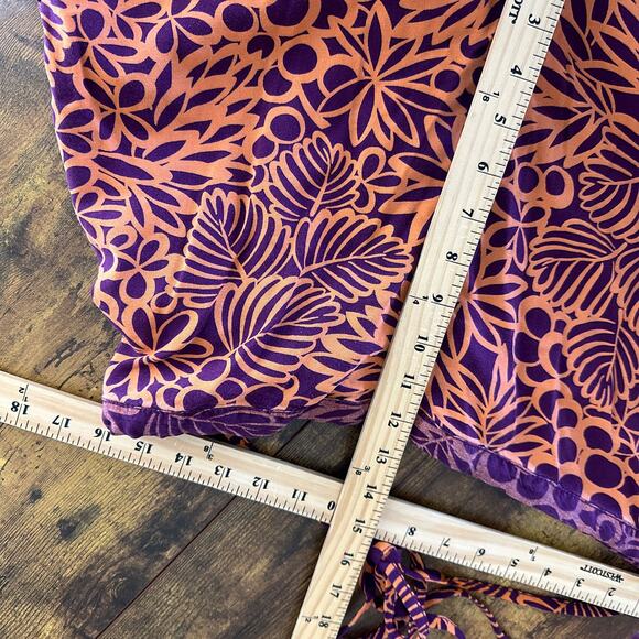 Sundance pants large this is paradise tropical casual tie waist travel beach - Picture 6 of 8